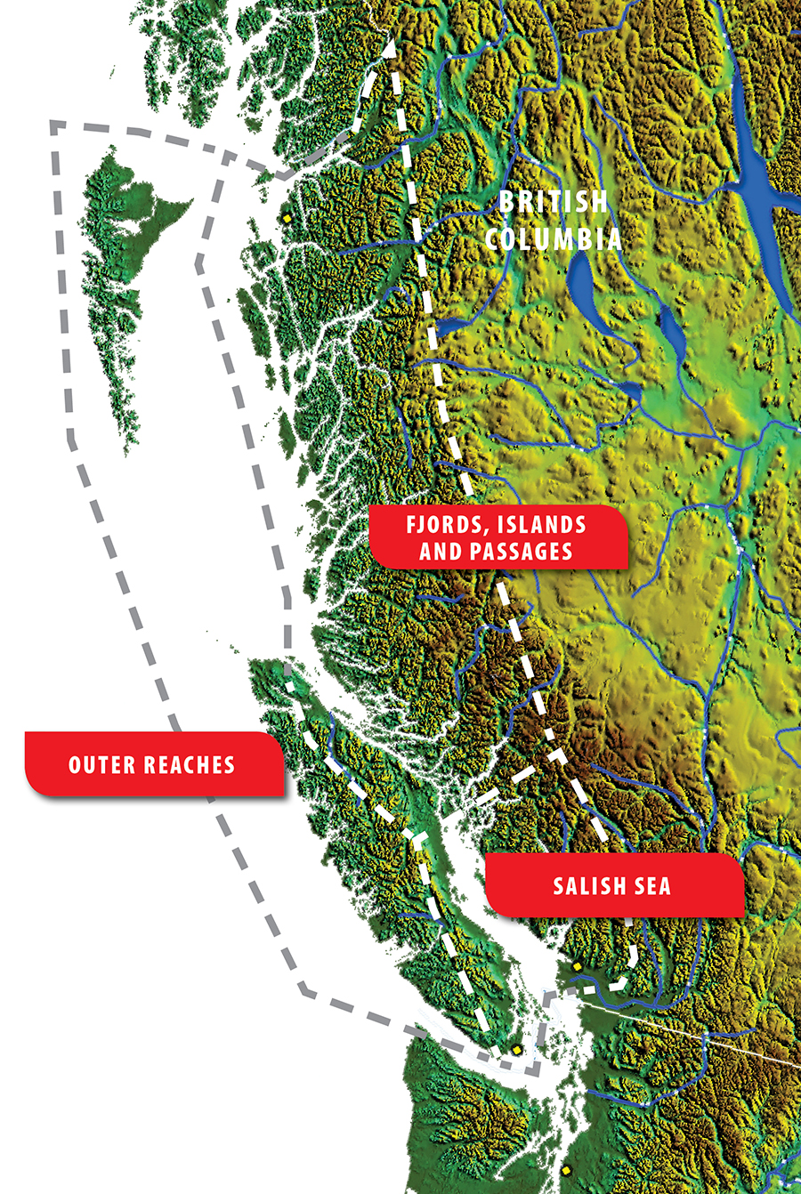 British Columbia Coast Map Interactive Map Of Bc's Coast » Ahoy British Columbia