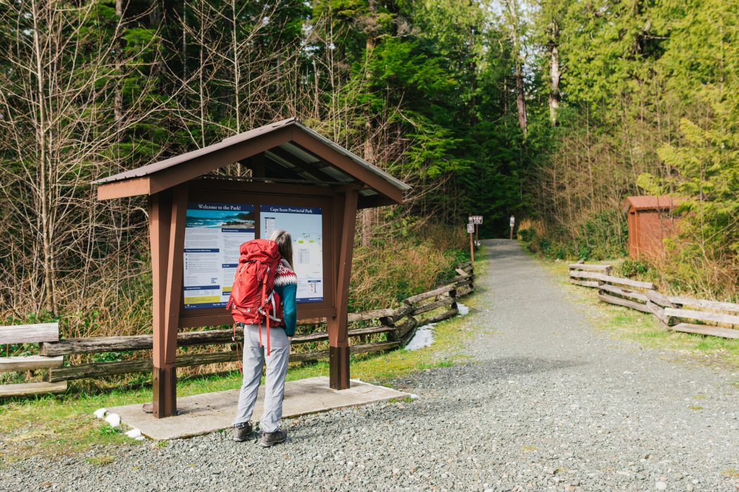 Cape Scott Provincial Park trailhead