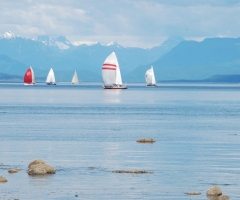 Sailing near Campbell River, credit Deanna Collins