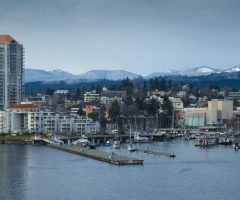 Winter at Nanaimo Harbour, credit Ted Kuzemski