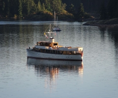 Seascape Waterfront Resort - moored old timer