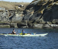 Kayaking near Newcastle Island, credit Ted Kuzemski