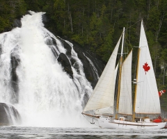 A waterfall without a name, credit Kevin J. Smith/Maple Leaf Adventures