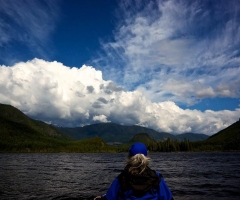 Clouds over Muchalat Lake in Gold River - credit David Wei