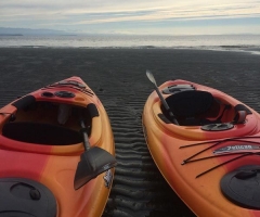 Kayaking at Stories Beach - credit Carmen Zmaeff