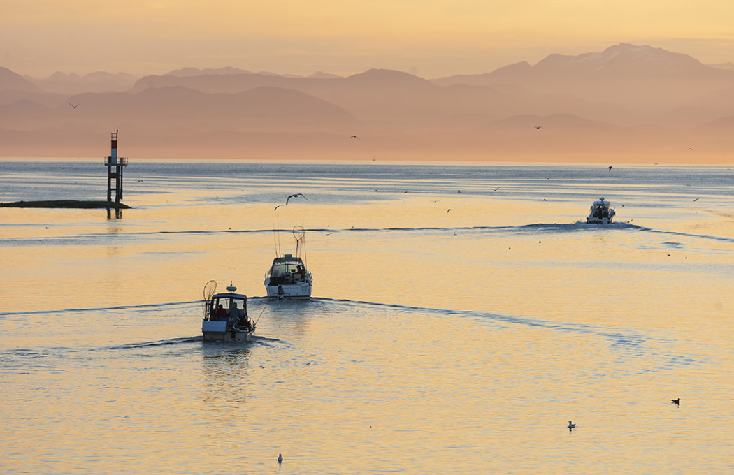 Heading out from Port Hardy into Queen Charlotte Strait, credit Boomer Jerritt