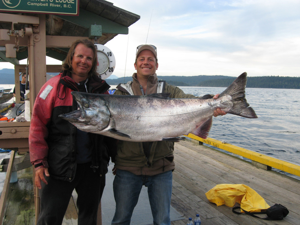 40 lb. Chinook caught at Painter's Lodge, credit Oak Bay Marine Group
