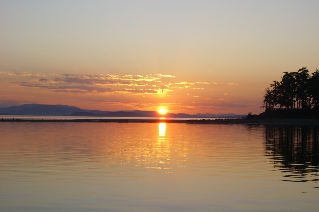 Sunset from Sidney Spit