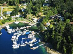 Sunshine Coast Resort, Hotel & Marina aerial view