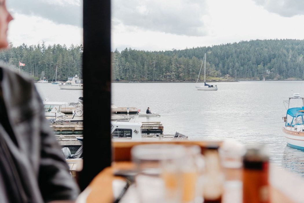 Southern Gulf Islands Attractions: Enjoying the view at the Crane and Robin on Galiano