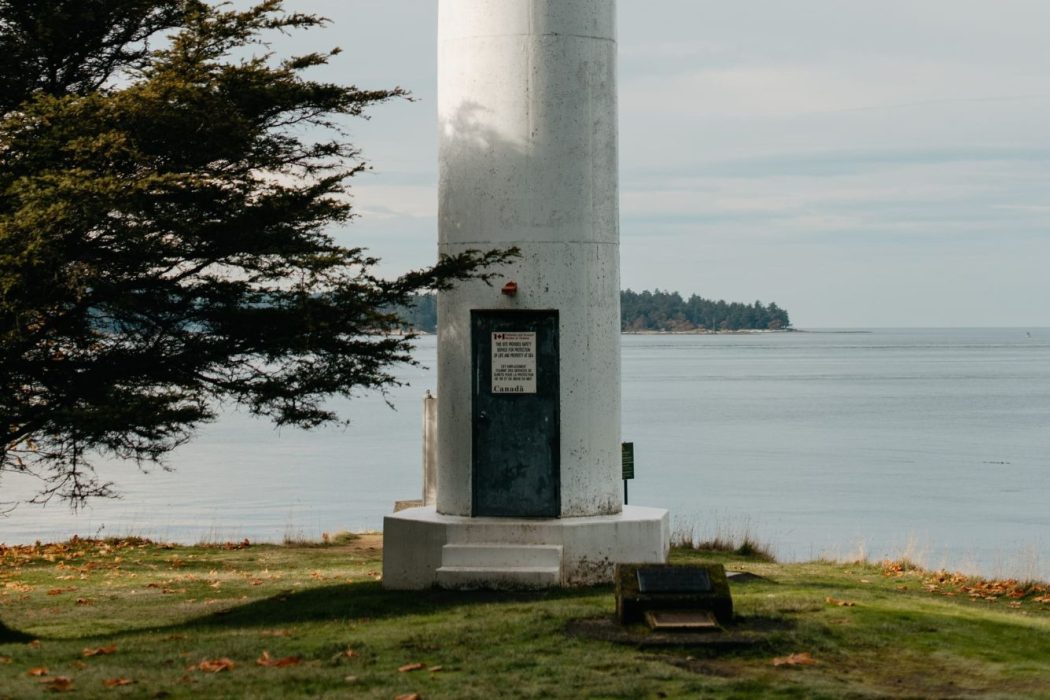 The Georgina Point lighthouse on Mayne