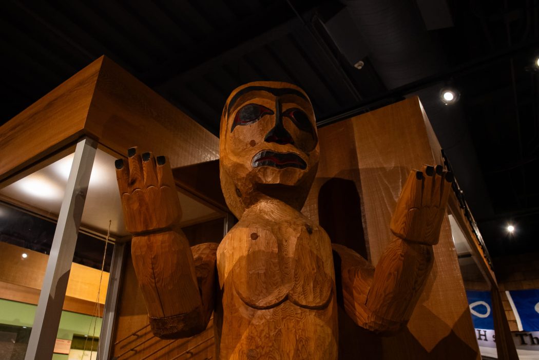 Indigenous exhibit at Nanaimo Museum